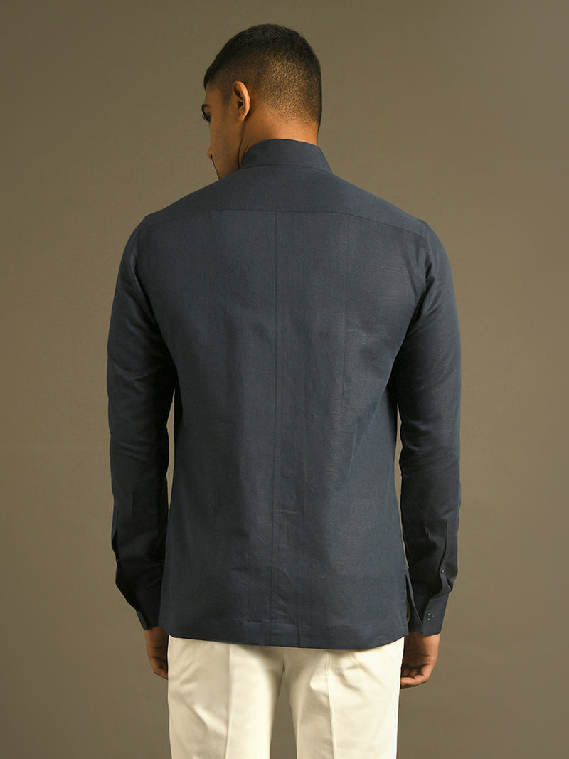Shirt With Zipper And Snap Buttons