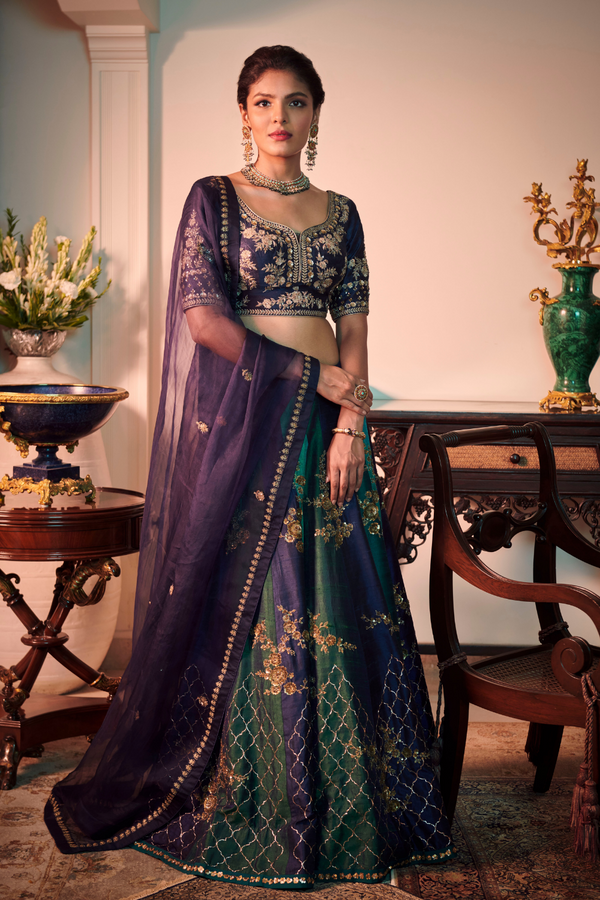 Multi-tone lehenga