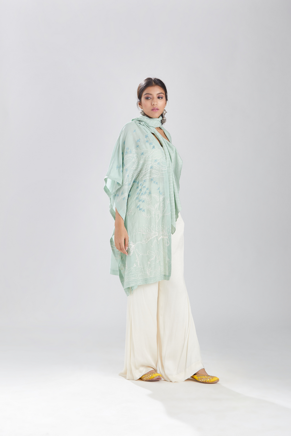 Ashva Kaftan with attached scarf