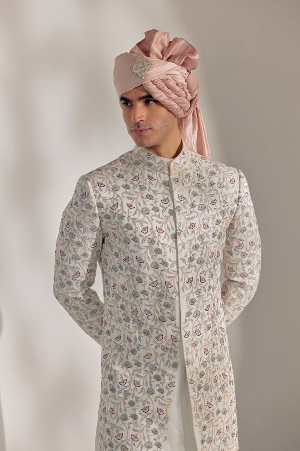 White Vine Sherwani
