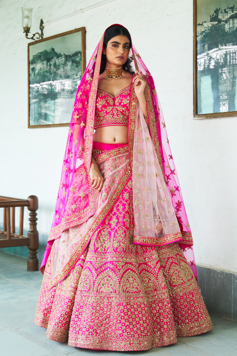 Rani Pink Lehenga Set