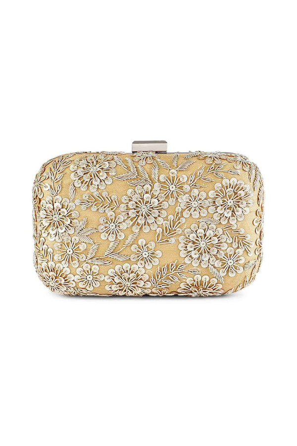 Golden garden bliss clutch