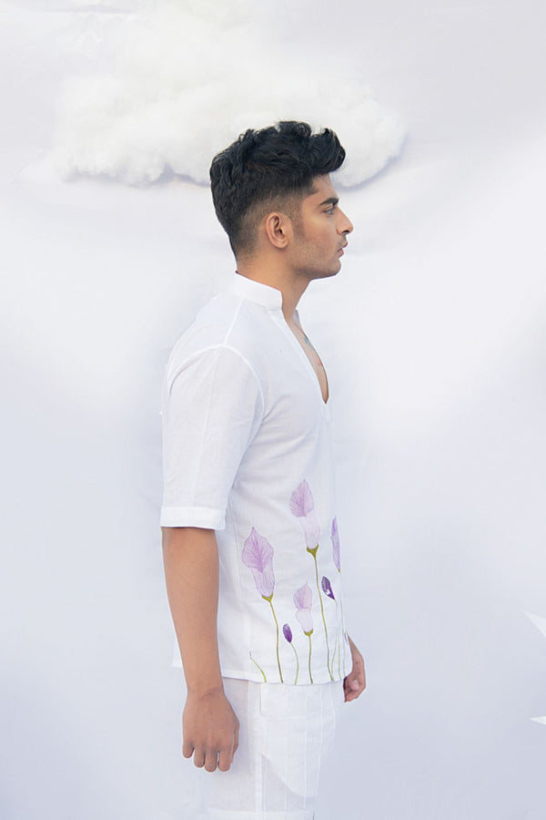 PURPLE CALLA LILY  LINE SHIRT