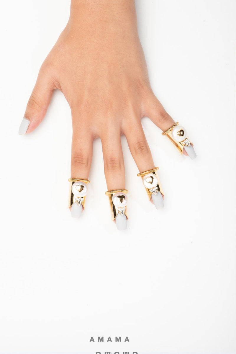 Love Coaster Claw Ring in Gold
