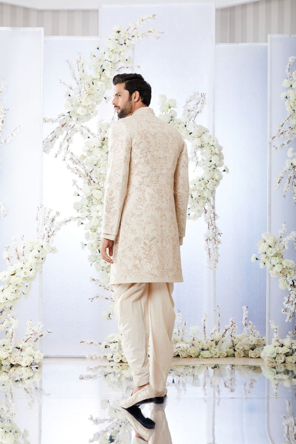 Rose Gold Sherwani Set