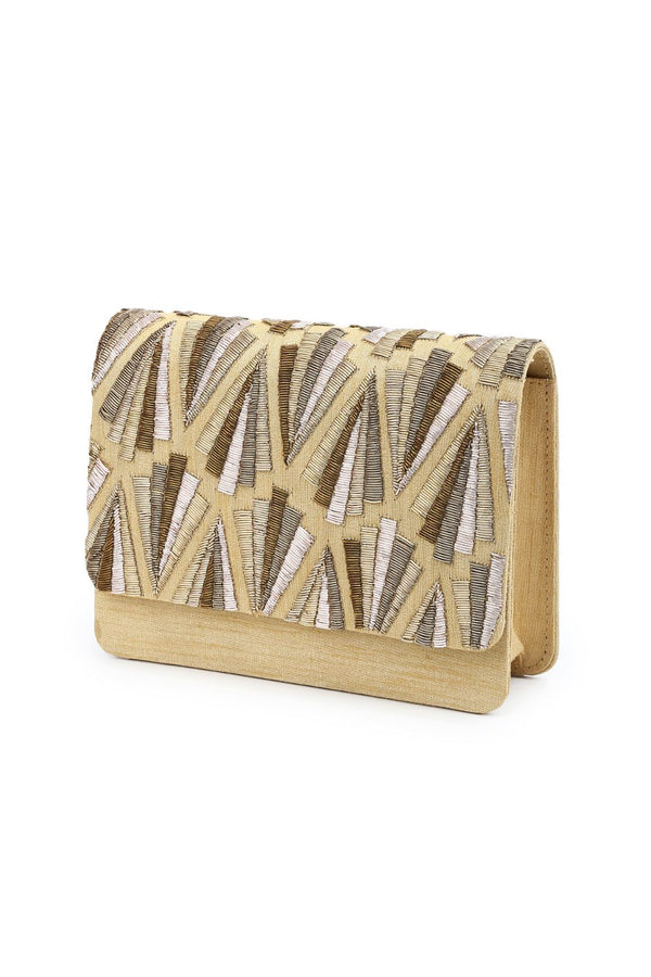 All shades of gold clutch
