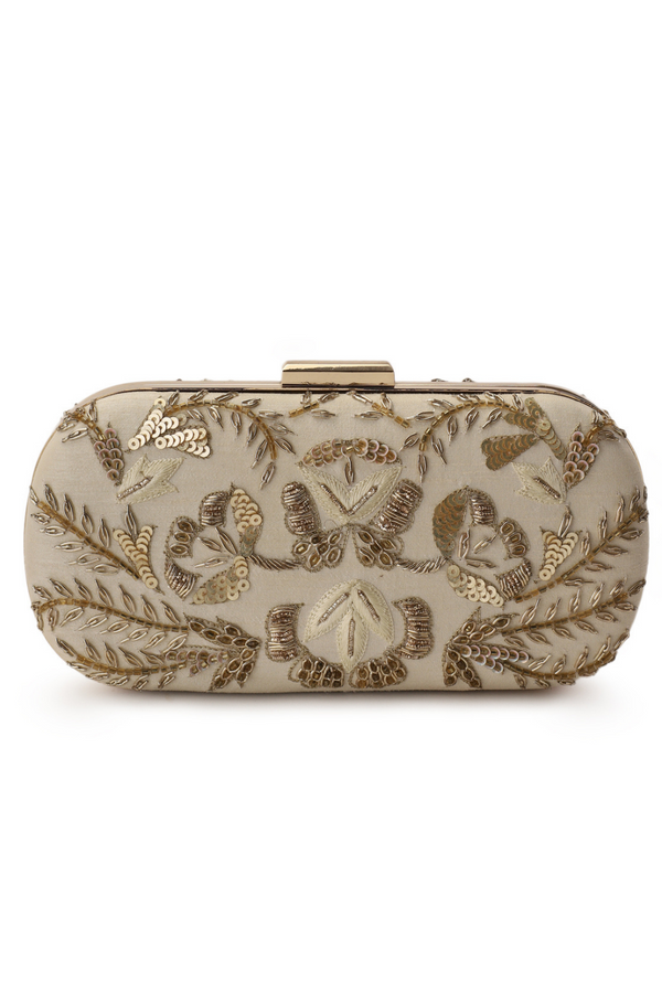 Beige symmetry clutch