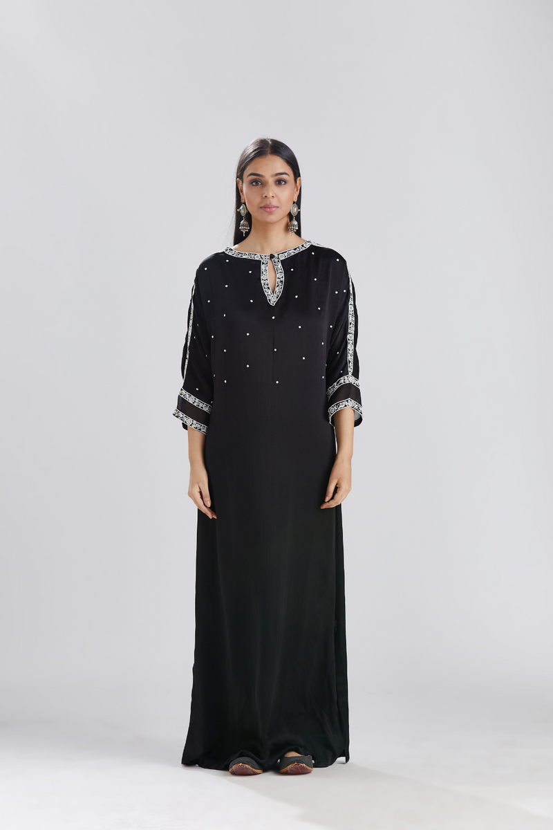 Charcoal Aafia Kaftan dress