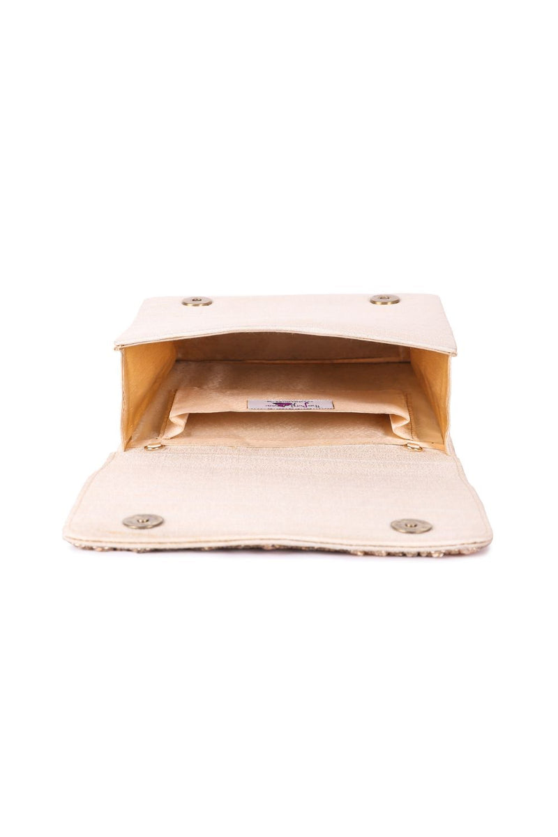 Beige bahaar clutch