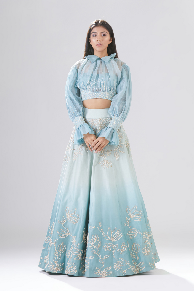 Gulmohar Shazneen Lehenga Set