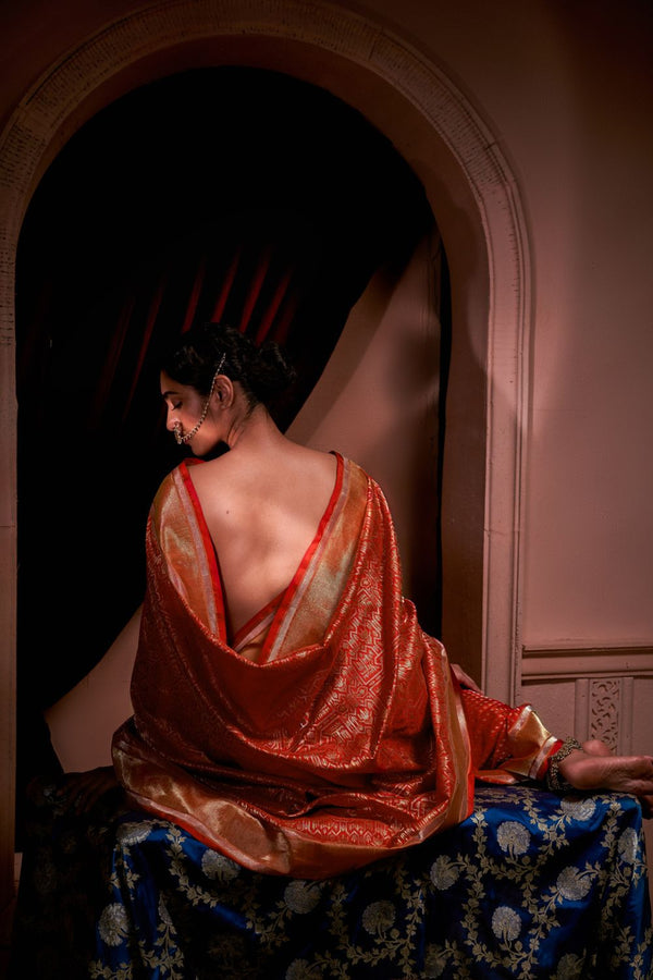 Charu Lakshmi Banarasi Handwoven Silk Saree