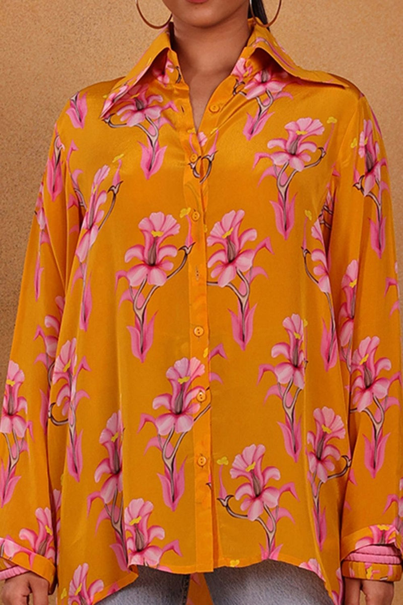 Yellow Cherry Blossom Shirt