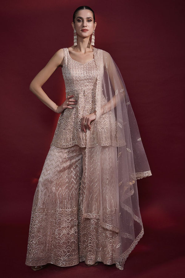 Blush Pink Gota Sharara Set