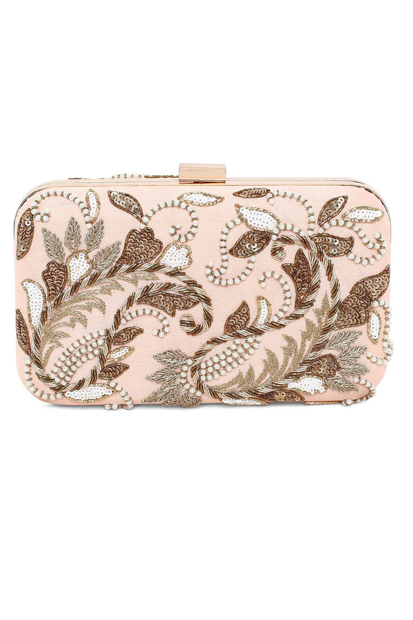 Peech double paisley clutch