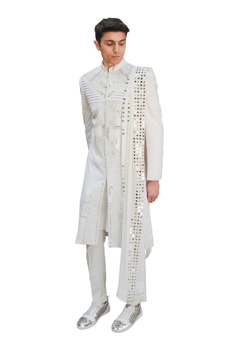 REFLEX SHERWANI IVORY