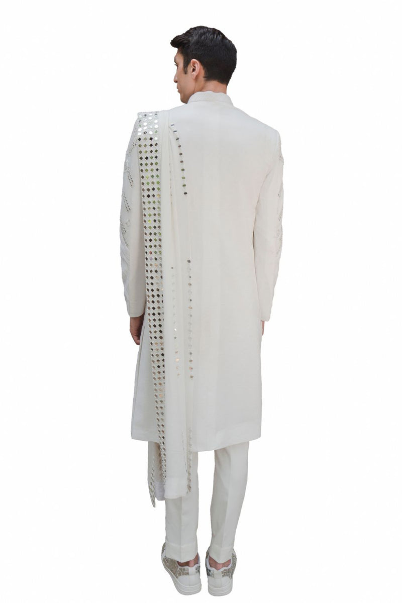 REFLEX SHERWANI IVORY