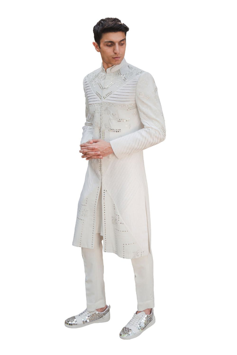 REFLEX SHERWANI IVORY