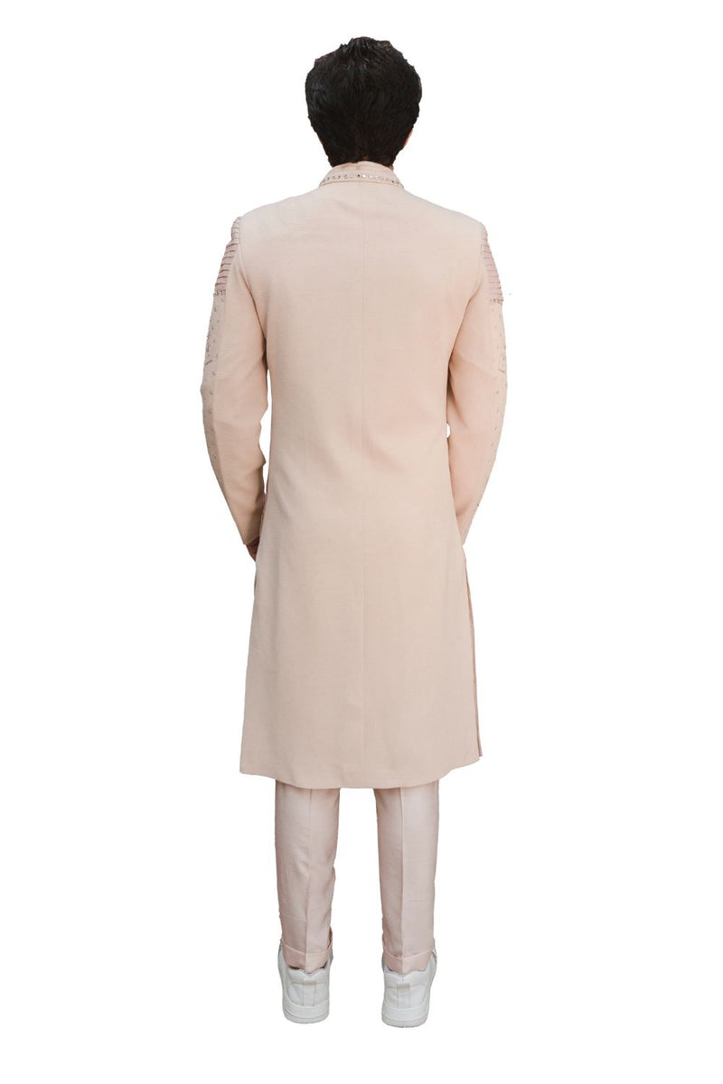 REFLEX SHERWANI LIGHT ROSE RUST