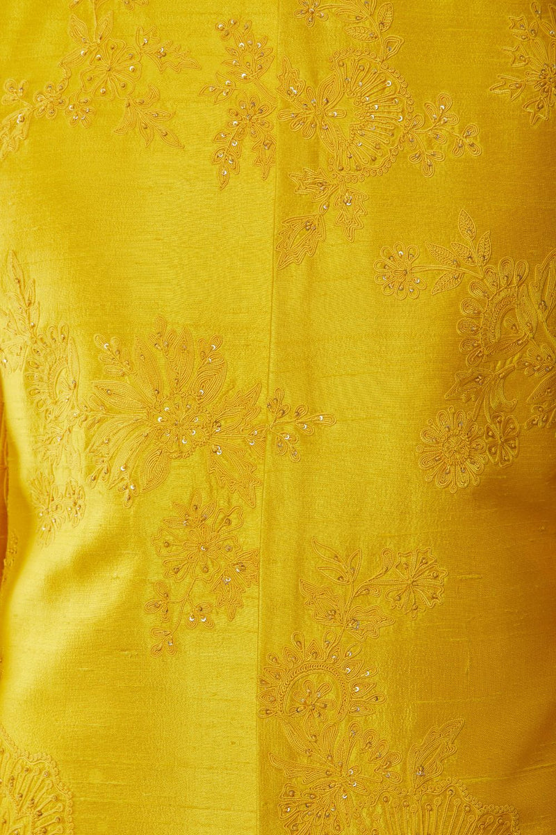 Sunset Yellow Sherwani Set