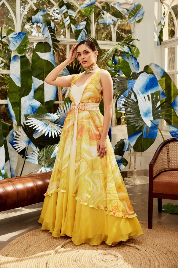 Yellow Belt Gown