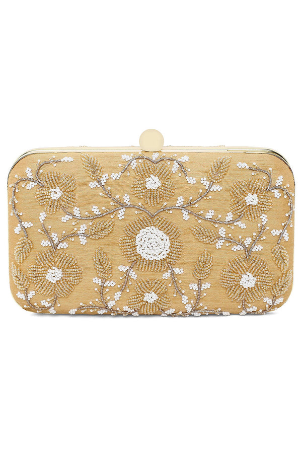 Golden elegant clutch