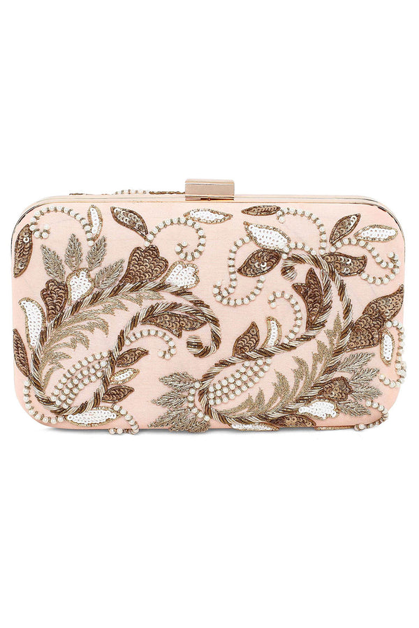 Peech double paisley clutch