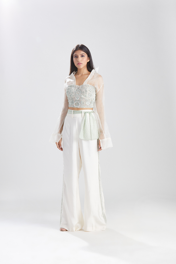 Noor Celadon Vrit Corset with Pants