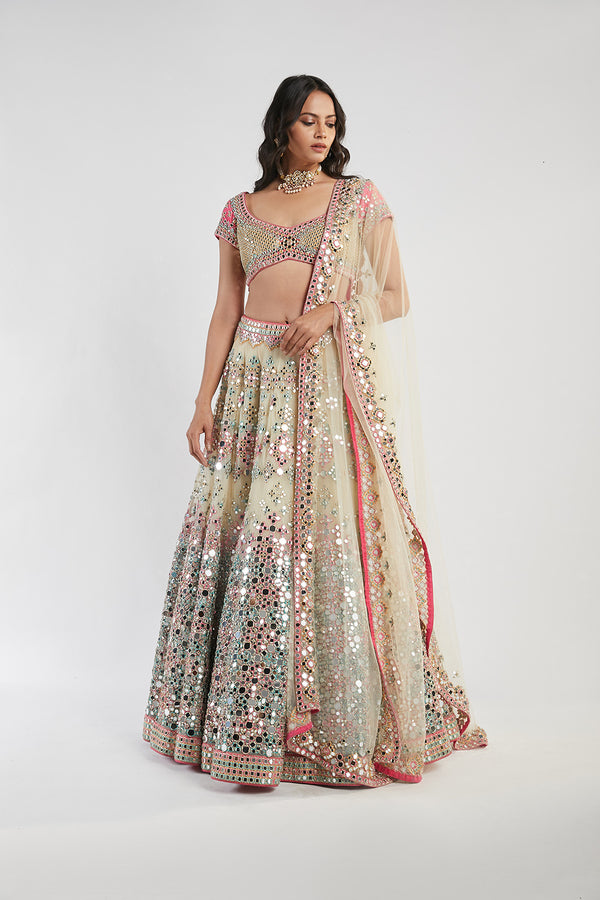 Multicolored Lehenga Set