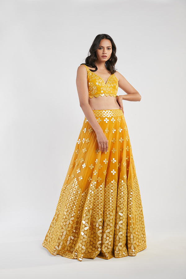 Yellow Lehenga Set