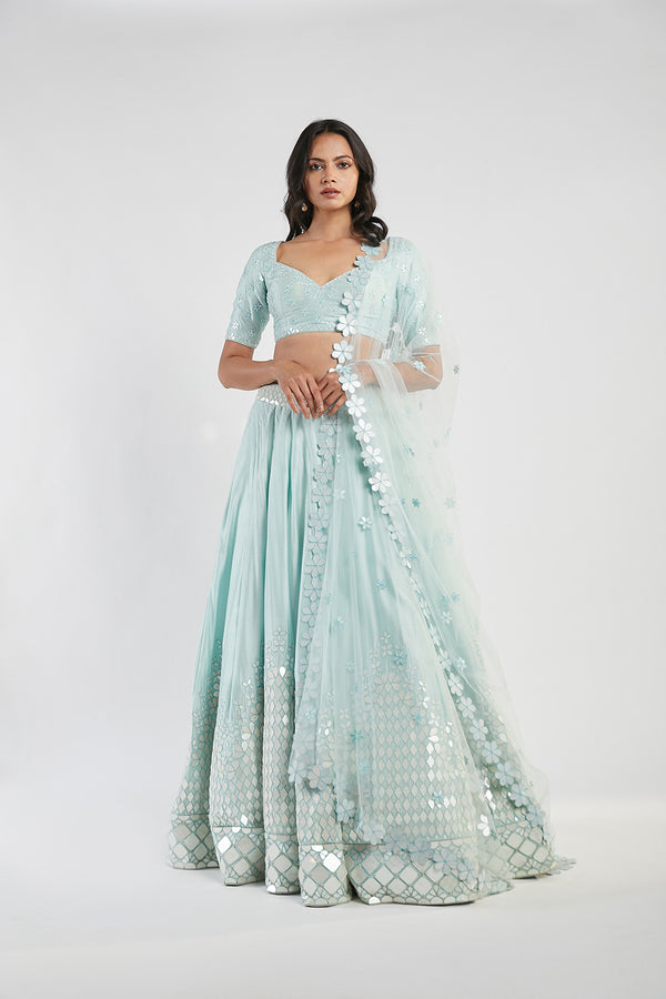 Blue Lehenga Set