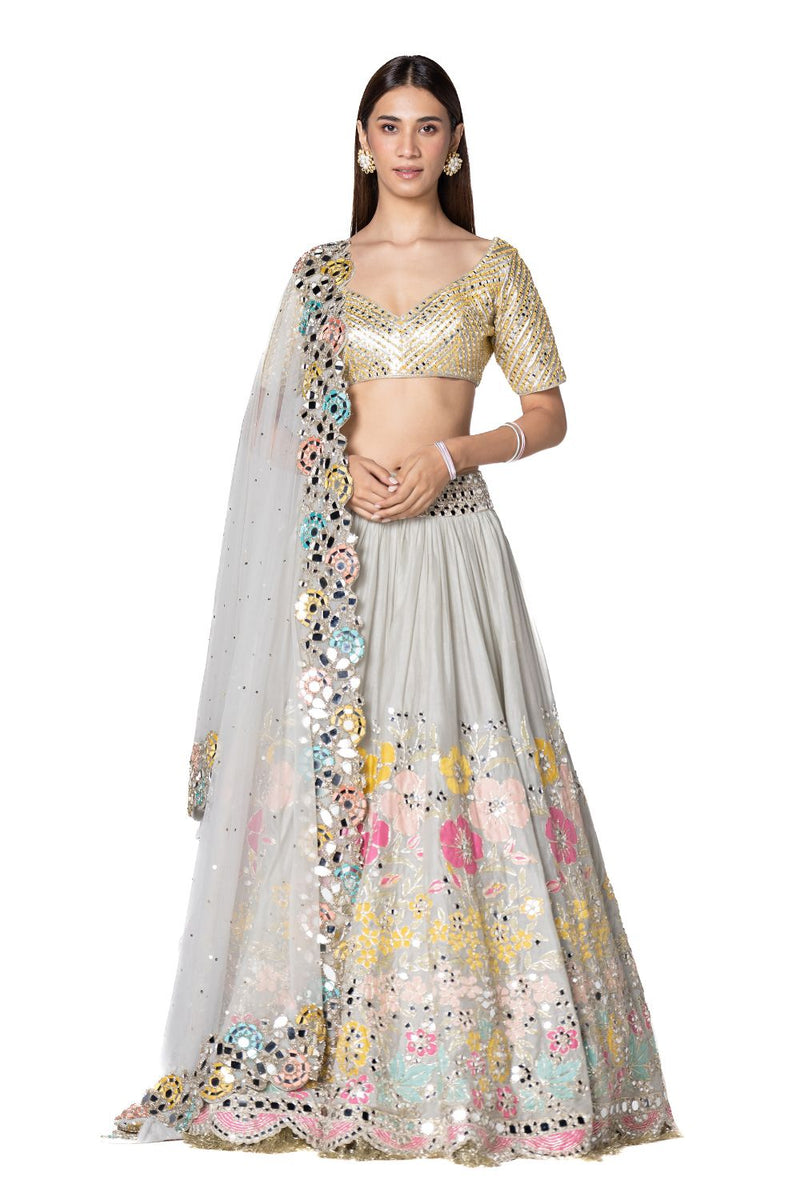 Pastel Patch Work Lehenga