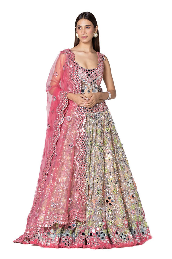 Multicolour Sequence Lehenga