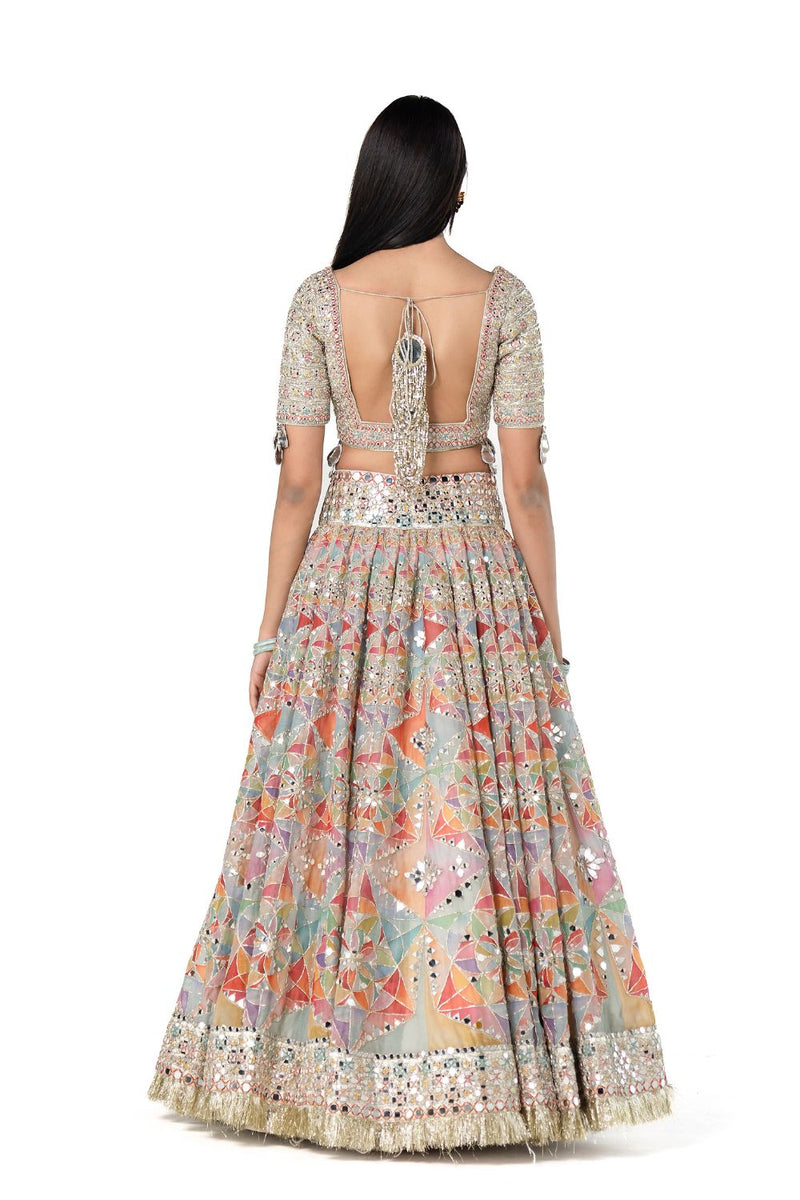 Multicolour Printed Lehenga