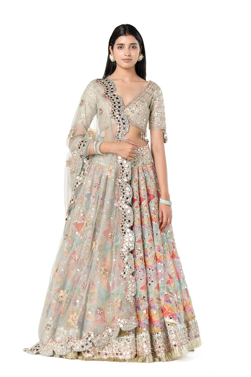 Multicolour Printed Lehenga