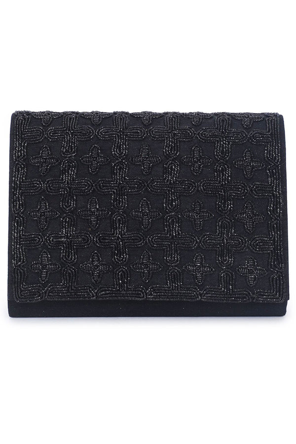 Black jaal clutch