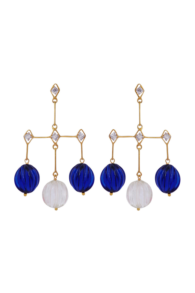 Blue Melon Earrings