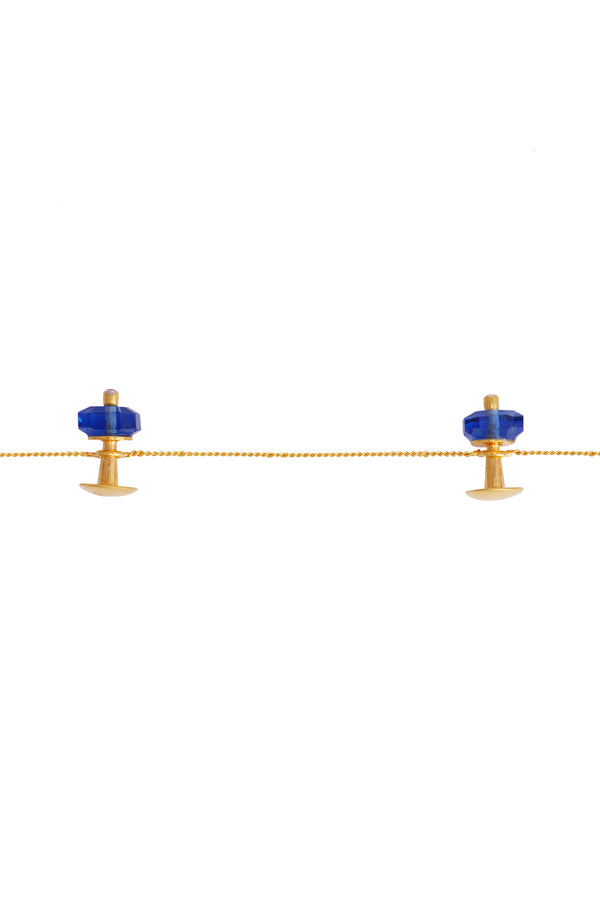 Blue Hydro Quartz Kurta Buttons