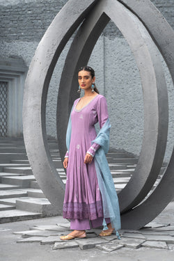 Lavender Anarkali