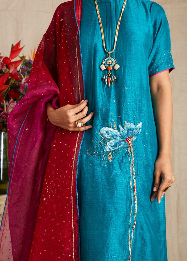 KURTA WITH DUPATTA, MASK AND PANTS