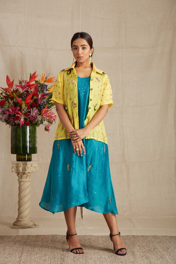 DRESS WITH DUPATTA AND MASK