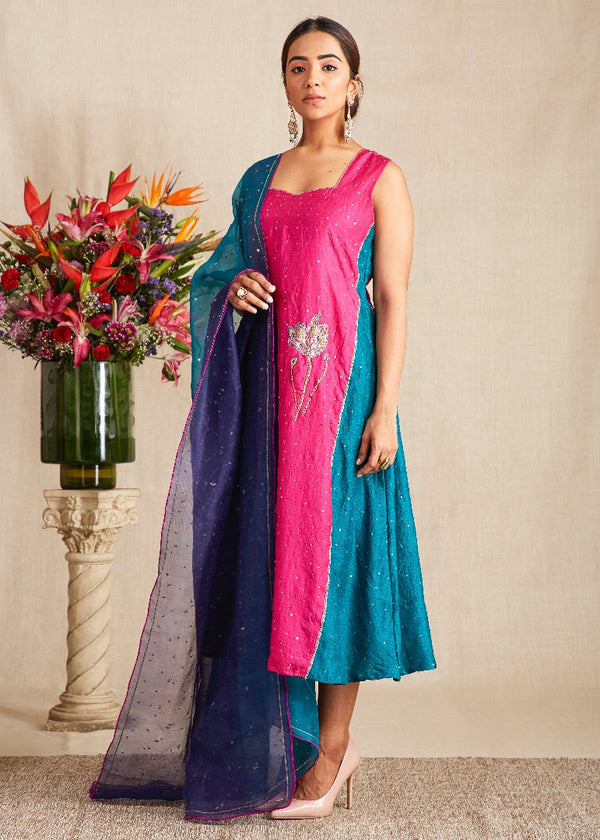 DRESS WITH DUPATTA AND MASK