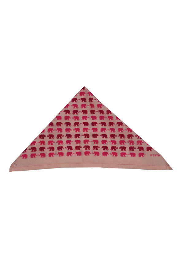 Dual Pink Elephant Pocket Square