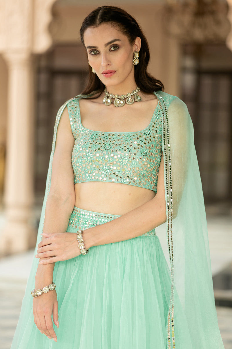 Aqua Bue Lehenga Set