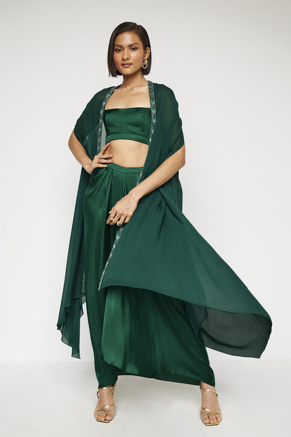 Delora Skirt Set - Green