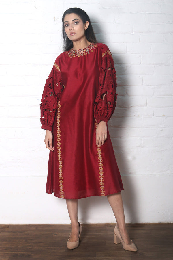 RED DRESS KURTA