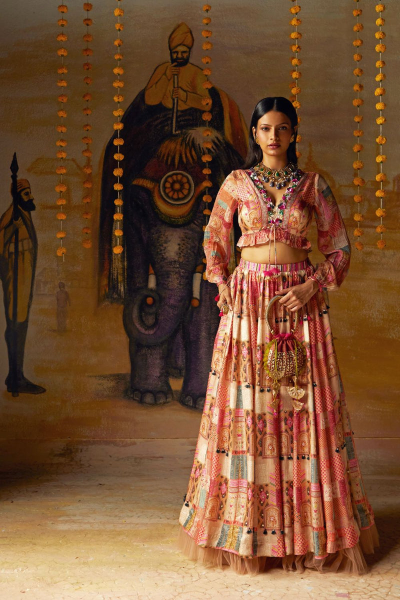 Beige Lehenga Sets