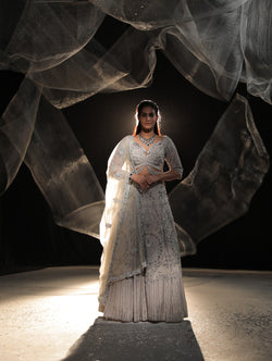 Dove Grey Lehenga