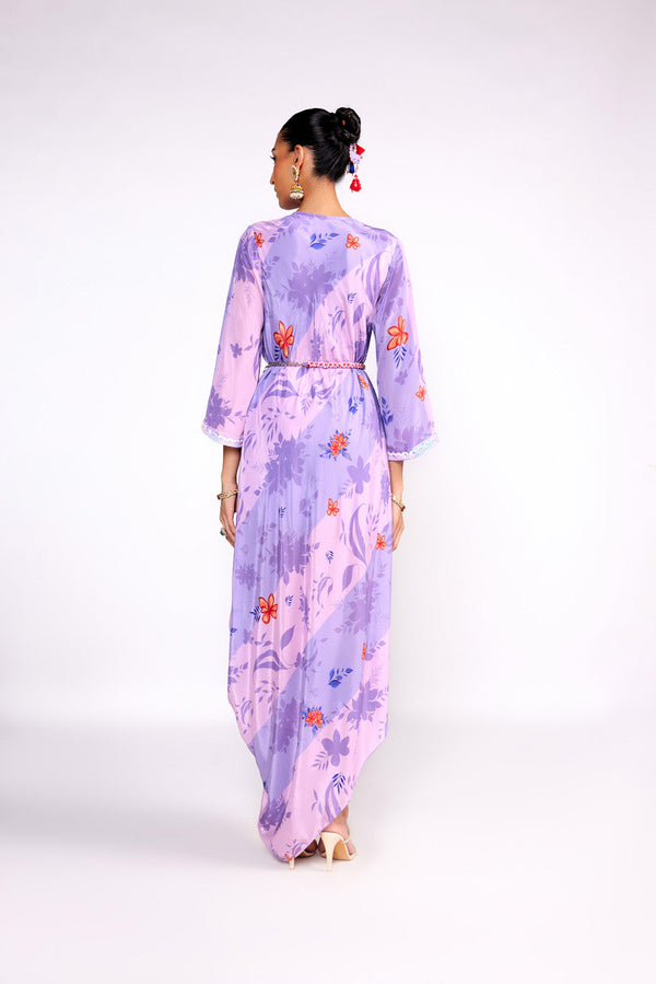 Lilac Kaftan Dress