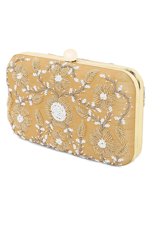 Golden elegant clutch