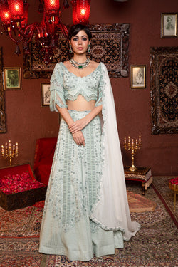 Day Cyan Lehenga